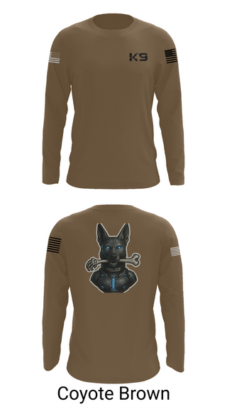 Long Sleeve Performance Shirt, Willoughby K9, Police, Teamtime, Team time, sublimation, custom sports apparel, team uniforms, spirit wear, spiritwear, sports uniforms, custom shirts, team store, custom team store, fundraiser sports, apparel fundraiser