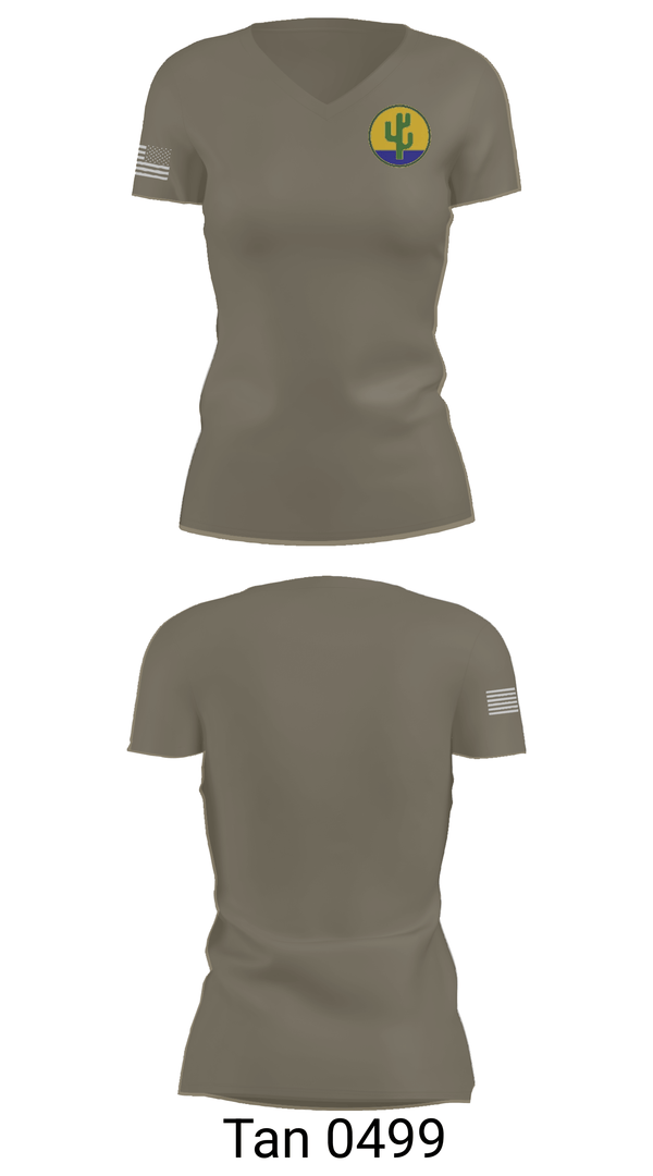 Womens Short Sleeve Vneck Shirt, 236 ICTC, Army, Teamtime, Team time, sublimation, custom sports apparel, team uniforms, spirit wear, spiritwear, sports uniforms, custom shirts, team store, custom team store, fundraiser sports, apparel fundraiser