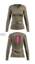 HHB 4th BN, 3rd SFAB 1949375 Women's Long Sleeve V-neck Shirt - 21
