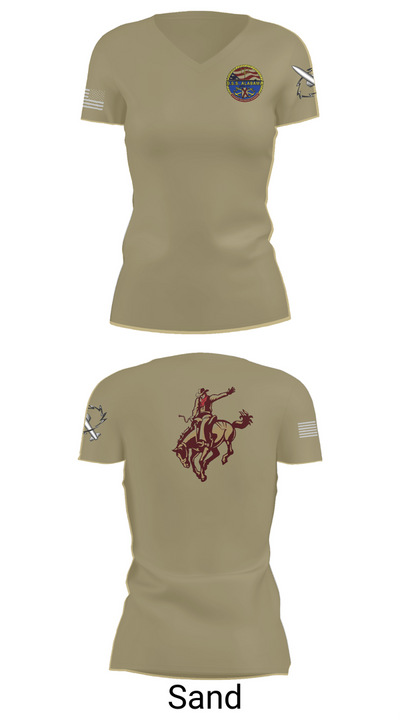 Missile Techs 24768628 Women's Short Sleeve V-neck Shirt - 84