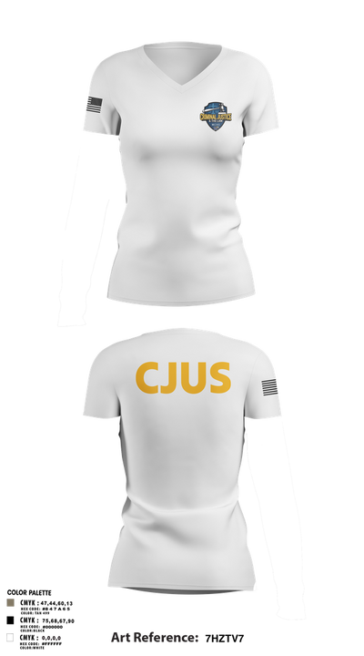 CJUS 53397177 Women's Short Sleeve V-neck Shirt - 2