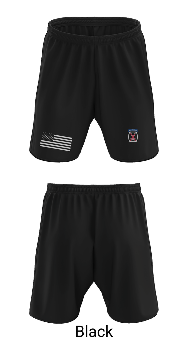 Athletic Shorts With Pockets, 3rd Brigade, 10th Mountain Division, Army, Teamtime, Team time, sublimation, custom sports apparel, team uniforms, spirit wear, spiritwear, sports uniforms, custom shirts, team store, custom team store, fundraiser sports, apparel fundraiser