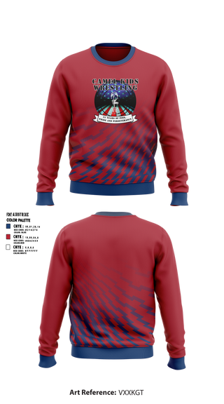 Crew Neck Sweatshirt, Camel Kids Wrestling, Wrestling, Teamtime, Team time, sublimation, custom sports apparel, team uniforms, spirit wear, spiritwear, sports uniforms, custom shirts, team store, custom team store, fundraiser sports, apparel fundraiser