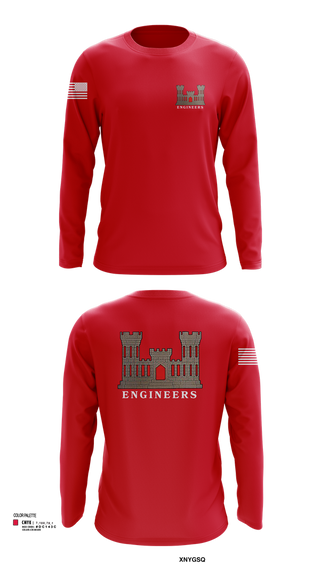 Long Sleeve Performance Shirt, 817th engineer sapper, , Teamtime, Team time, sublimation, custom sports apparel, team uniforms, spirit wear, spiritwear, sports uniforms, custom shirts, team store, custom team store, fundraiser sports, apparel fundraiser