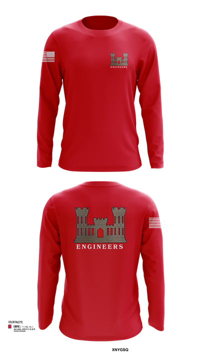 817th engineer sapper 48720796 Long Sleeve Performance Shirt 53
