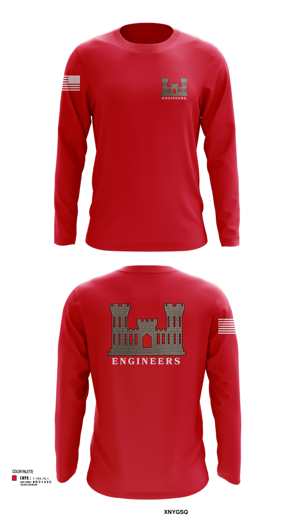 Long Sleeve Performance Shirt, 817th engineer sapper, , Teamtime, Team time, sublimation, custom sports apparel, team uniforms, spirit wear, spiritwear, sports uniforms, custom shirts, team store, custom team store, fundraiser sports, apparel fundraiser
