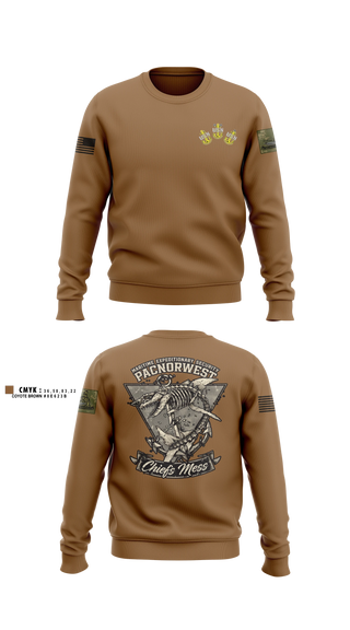 Crew Neck Sweatshirt, MES PACNORWEST HVU  Chiefs Mess, Navy, Teamtime, Team time, sublimation, custom sports apparel, team uniforms, spirit wear, spiritwear, sports uniforms, custom shirts, team store, custom team store, fundraiser sports, apparel fundraiser
