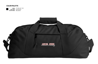 Duffle Bag, Local 2922, Fire Department, Teamtime, Team time, sublimation, custom sports apparel, team uniforms, spirit wear, spiritwear, sports uniforms, custom shirts, team store, custom team store, fundraiser sports, apparel fundraiser