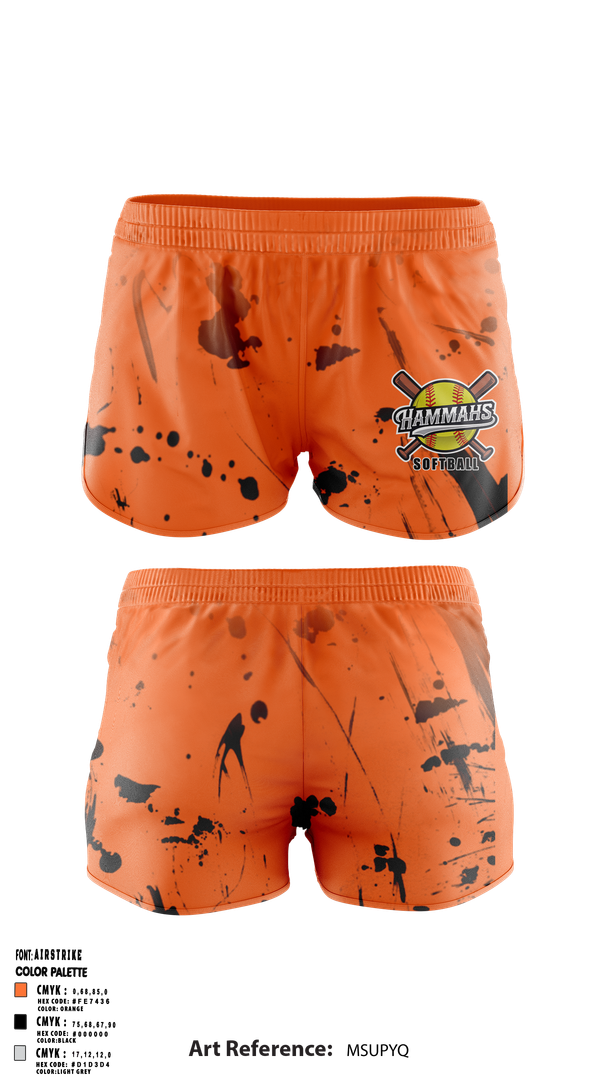 Ranger Panties, Hammahs, Softball, Teamtime, Team time, sublimation, custom sports apparel, team uniforms, spirit wear, spiritwear, sports uniforms, custom shirts, team store, custom team store, fundraiser sports, apparel fundraiser