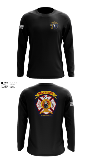 Long Sleeve Performance Shirt, BELVEDERE FIRE RESCUE, Fire Department, Teamtime, Team time, sublimation, custom sports apparel, team uniforms, spirit wear, spiritwear, sports uniforms, custom shirts, team store, custom team store, fundraiser sports, apparel fundraiser