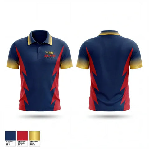 Short Sleeve Performance Polo, 3D Elite Track Club, Track & Field, Teamtime, Team time, sublimation, custom sports apparel, team uniforms, spirit wear, spiritwear, sports uniforms, custom shirts, team store, custom team store, fundraiser sports, apparel fundraiser