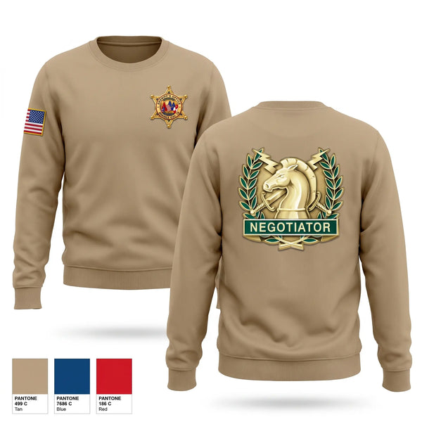 Crew Neck Sweatshirt, Mobile county Sheriff's Hostage Crisis Team, Police, Teamtime, Team time, sublimation, custom sports apparel, team uniforms, spirit wear, spiritwear, sports uniforms, custom shirts, team store, custom team store, fundraiser sports, apparel fundraiser