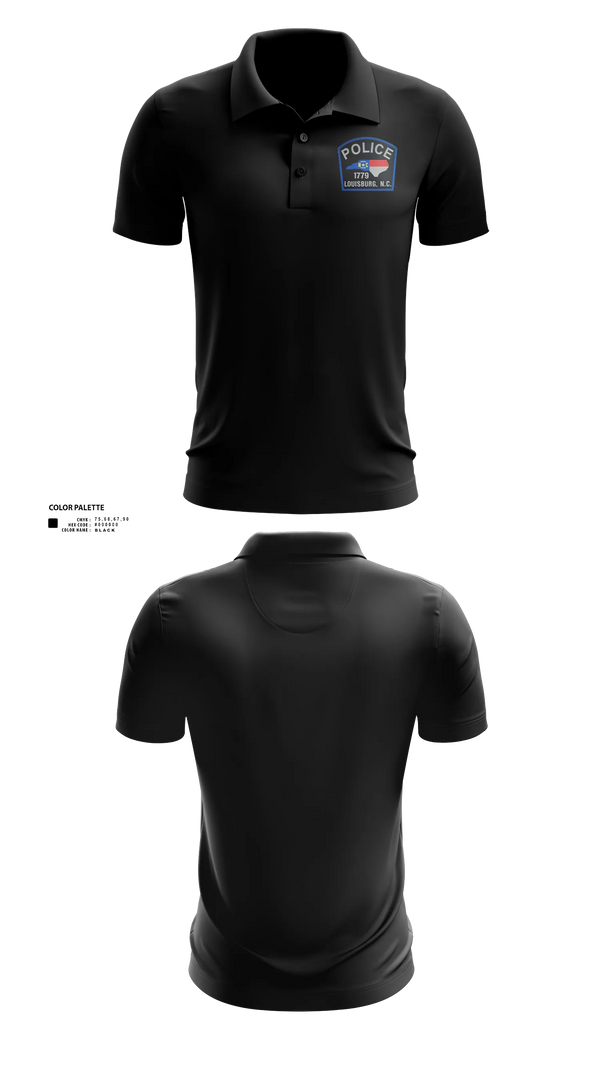 Short Sleeve Performance Polo, Louisburg Police Department, Police, Teamtime, Team time, sublimation, custom sports apparel, team uniforms, spirit wear, spiritwear, sports uniforms, custom shirts, team store, custom team store, fundraiser sports, apparel fundraiser