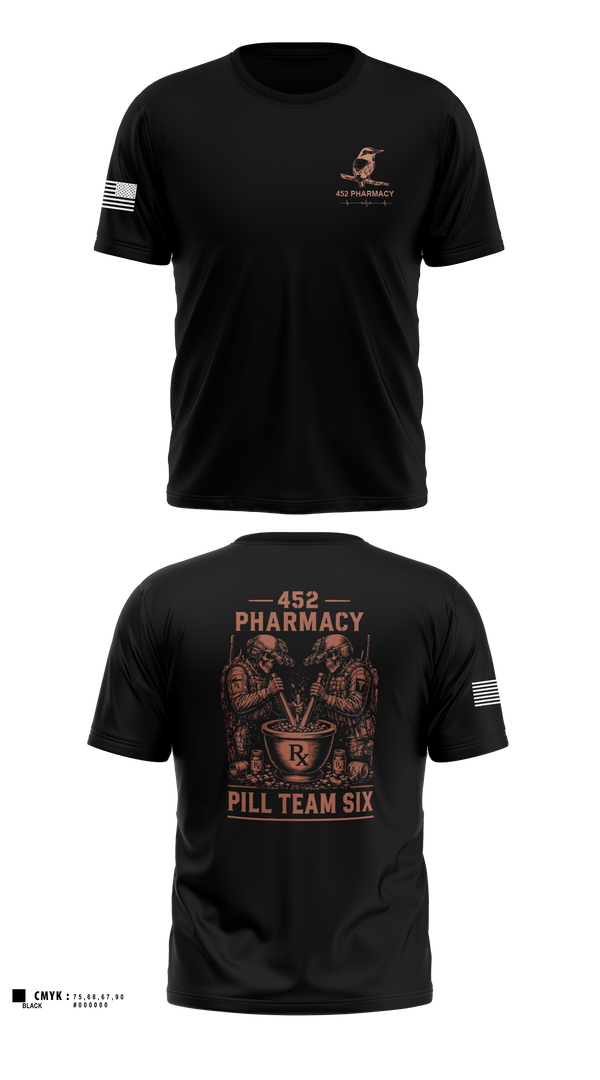 Old School Cotton Feel Shirt, 452 MED DET, Army, Teamtime, Team time, sublimation, custom sports apparel, team uniforms, spirit wear, spiritwear, sports uniforms, custom shirts, team store, custom team store, fundraiser sports, apparel fundraiser