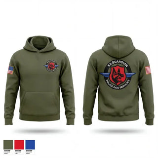 Hoodie, K-9 Guardian Police Dog Services, Police, Teamtime, Team time, sublimation, custom sports apparel, team uniforms, spirit wear, spiritwear, sports uniforms, custom shirts, team store, custom team store, fundraiser sports, apparel fundraiser