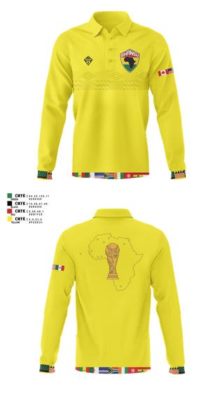 Long Sleeve Performance Polo, GHANSU W.C. 2026, Men's Soccer, Teamtime, Team time, sublimation, custom sports apparel, team uniforms, spirit wear, spiritwear, sports uniforms, custom shirts, team store, custom team store, fundraiser sports, apparel fundraiser