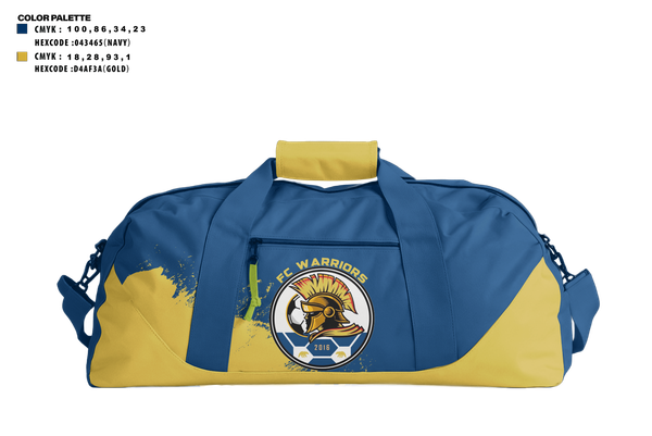 Duffle Bag, FC Warriors, Men's Soccer, Teamtime, Team time, sublimation, custom sports apparel, team uniforms, spirit wear, spiritwear, sports uniforms, custom shirts, team store, custom team store, fundraiser sports, apparel fundraiser