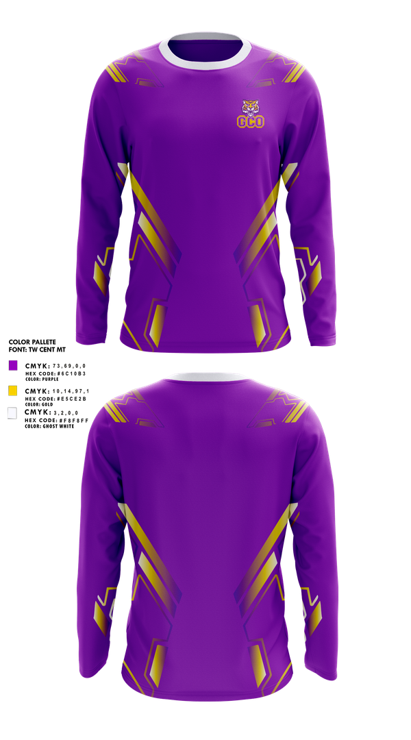 Long Sleeve Performance Shirt, Gray Court-Owings Football and Cheer, Spirit Store, Teamtime, Team time, sublimation, custom sports apparel, team uniforms, spirit wear, spiritwear, sports uniforms, custom shirts, team store, custom team store, fundraiser sports, apparel fundraiser