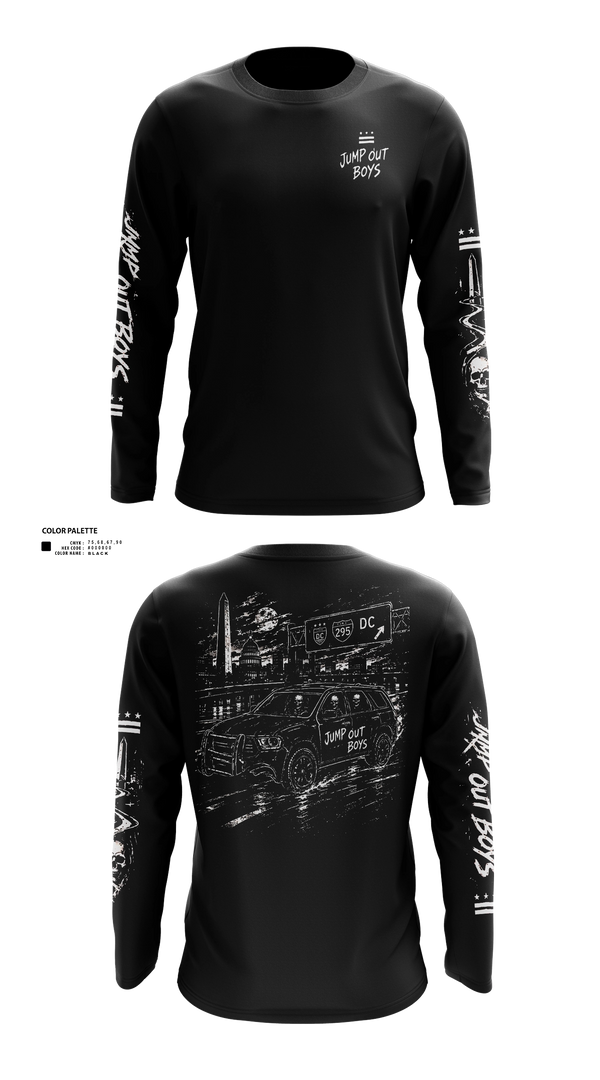 Long Sleeve Performance Shirt, Crime Patrol Unit, Police, Teamtime, Team time, sublimation, custom sports apparel, team uniforms, spirit wear, spiritwear, sports uniforms, custom shirts, team store, custom team store, fundraiser sports, apparel fundraiser