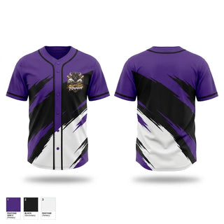 Full Button Baseball Jersey, Arkansas Baptist College Buffaloes Baseball, Baseball, Teamtime, Team time, sublimation, custom sports apparel, team uniforms, spirit wear, spiritwear, sports uniforms, custom shirts, team store, custom team store, fundraiser sports, apparel fundraiser