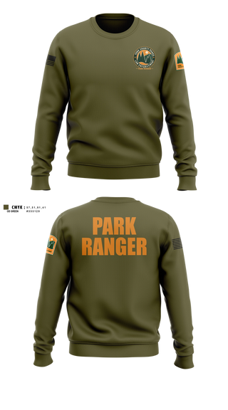 Crew Neck Sweatshirt, York County Park Ranger Division, Police, Teamtime, Team time, sublimation, custom sports apparel, team uniforms, spirit wear, spiritwear, sports uniforms, custom shirts, team store, custom team store, fundraiser sports, apparel fundraiser