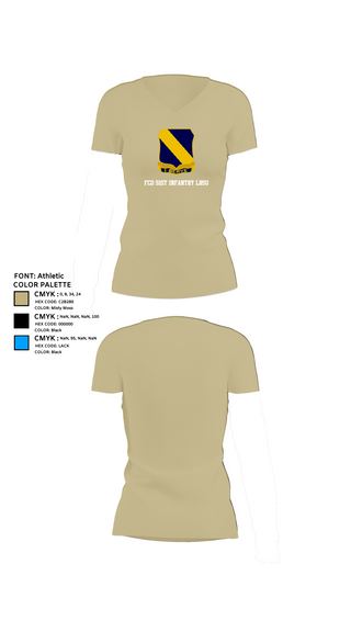 Women's Short Sleeve Vneck Shirt, Fco 51st infantry LRSU, , Teamtime, Team time, sublimation, custom sports apparel, team uniforms, spirit wear, spiritwear, sports uniforms, custom shirts, team store, custom team store, fundraiser sports, apparel fundraiser