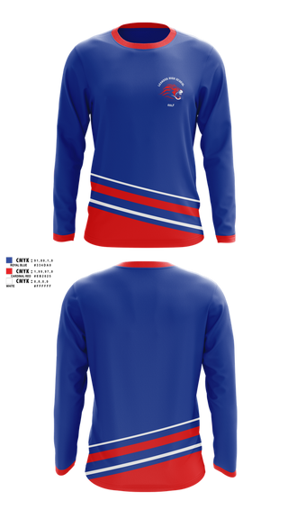 Long Sleeve Performance Shirt, Leander High School Golf, Golf, Teamtime, Team time, sublimation, custom sports apparel, team uniforms, spirit wear, spiritwear, sports uniforms, custom shirts, team store, custom team store, fundraiser sports, apparel fundraiser