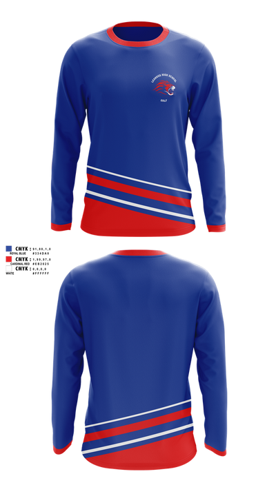 Leander High School Golf 21884690 Long Sleeve Performance Shirt 1