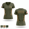 Charger Battalion 89110565 Women's Short Sleeve V-neck Shirt - 1