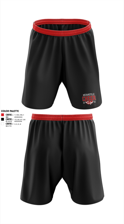 Mechanicville High School Cheer 64273422 Athletic Shorts With Pockets - 1