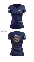 Revere Fire Department Women's Short Sleeve V-neck Shirt - 11