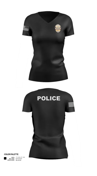 Womens Short Sleeve Vneck Shirt, FOREST ACRES POLICE DEPARTMENT, Police, Teamtime, Team time, sublimation, custom sports apparel, team uniforms, spirit wear, spiritwear, sports uniforms, custom shirts, team store, custom team store, fundraiser sports, apparel fundraiser