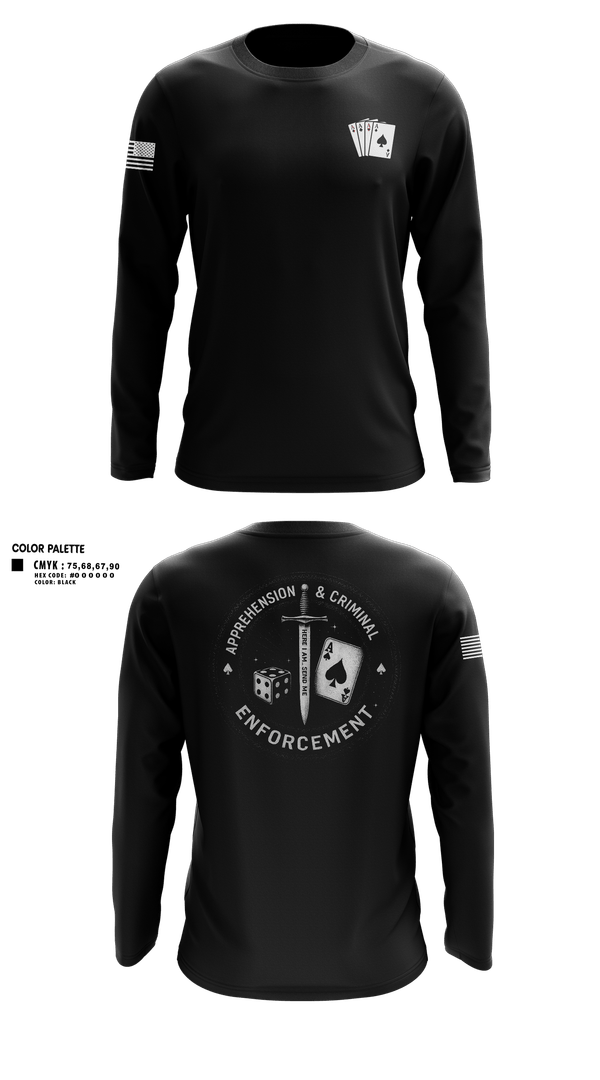 Long Sleeve Performance Shirt, ACE, Police, Teamtime, Team time, sublimation, custom sports apparel, team uniforms, spirit wear, spiritwear, sports uniforms, custom shirts, team store, custom team store, fundraiser sports, apparel fundraiser