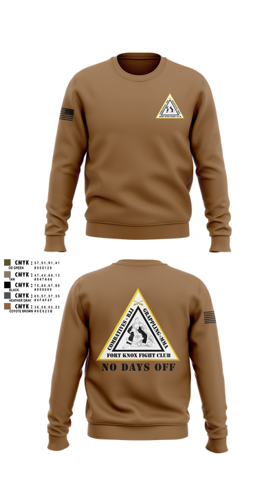 Fort Knox Fight Club Crew Neck Sweatshirt - 7