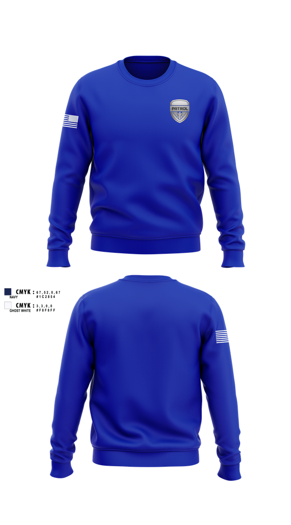 Crew Neck Sweatshirt, , Police, Teamtime, Team time, sublimation, custom sports apparel, team uniforms, spirit wear, spiritwear, sports uniforms, custom shirts, team store, custom team store, fundraiser sports, apparel fundraiser
