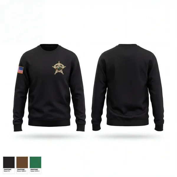 Crew Neck Sweatshirt, Starke County Sheriff's Office, Police, Teamtime, Team time, sublimation, custom sports apparel, team uniforms, spirit wear, spiritwear, sports uniforms, custom shirts, team store, custom team store, fundraiser sports, apparel fundraiser