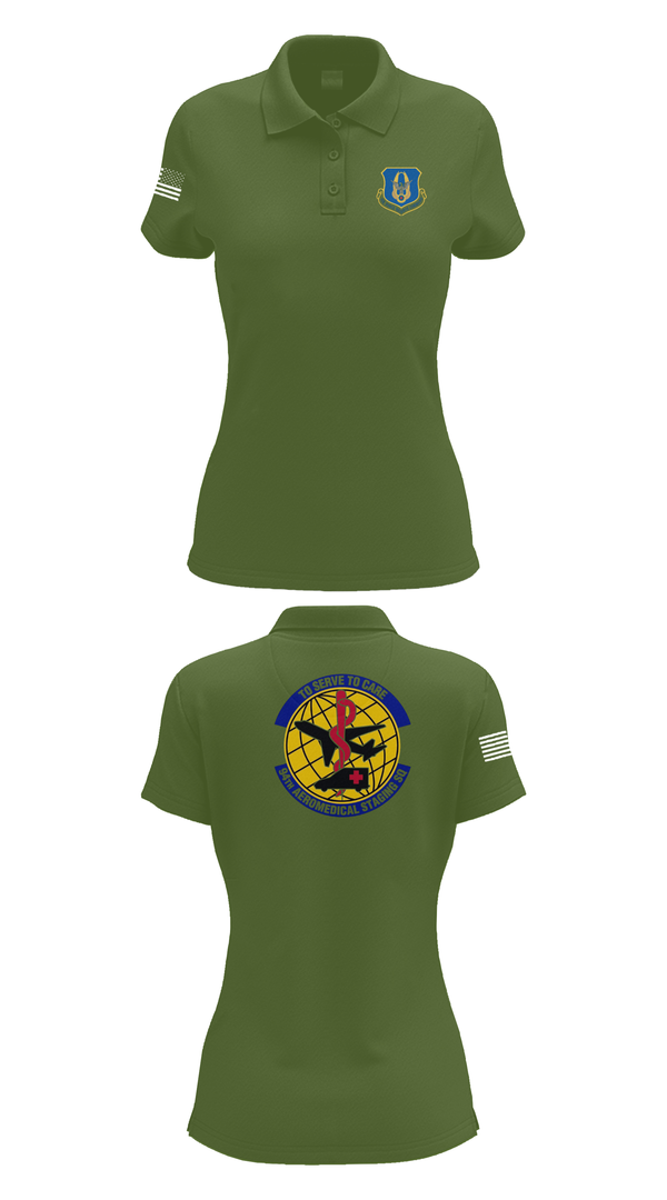 Womens Short Sleeve Performance Polo, 94ASTS, Air Force, Teamtime, Team time, sublimation, custom sports apparel, team uniforms, spirit wear, spiritwear, sports uniforms, custom shirts, team store, custom team store, fundraiser sports, apparel fundraiser