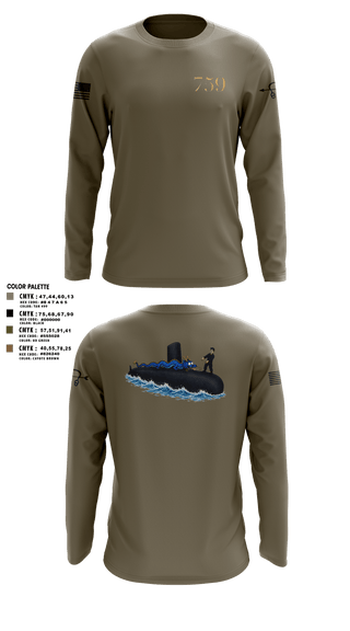 Long Sleeve Performance Shirt, USS Jefferson City, Navy, Teamtime, Team time, sublimation, custom sports apparel, team uniforms, spirit wear, spiritwear, sports uniforms, custom shirts, team store, custom team store, fundraiser sports, apparel fundraiser