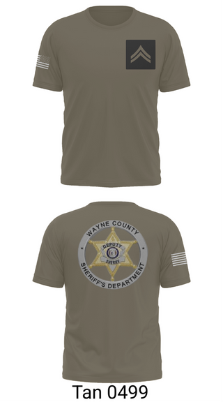 Short Sleeve Performance Shirt, Wayne County Sheriff’s Department, Police, Teamtime, Team time, sublimation, custom sports apparel, team uniforms, spirit wear, spiritwear, sports uniforms, custom shirts, team store, custom team store, fundraiser sports, apparel fundraiser