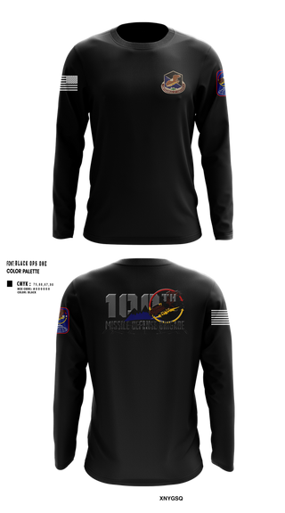 Long Sleeve Performance Shirt, 100th Missile Defense Brigade, , Teamtime, Team time, sublimation, custom sports apparel, team uniforms, spirit wear, spiritwear, sports uniforms, custom shirts, team store, custom team store, fundraiser sports, apparel fundraiser