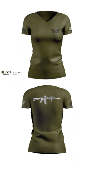 Womens Short Sleeve Vneck Shirt, Tactical Miami Training 305, , Teamtime, Team time, sublimation, custom sports apparel, team uniforms, spirit wear, spiritwear, sports uniforms, custom shirts, team store, custom team store, fundraiser sports, apparel fundraiser