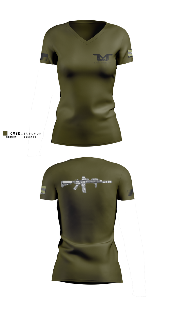 Womens Short Sleeve Vneck Shirt, Tactical Miami Training 305, , Teamtime, Team time, sublimation, custom sports apparel, team uniforms, spirit wear, spiritwear, sports uniforms, custom shirts, team store, custom team store, fundraiser sports, apparel fundraiser