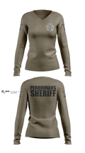 Perquimans County Sheriff's Office Women's Long Sleeve V-neck Shirt - 6