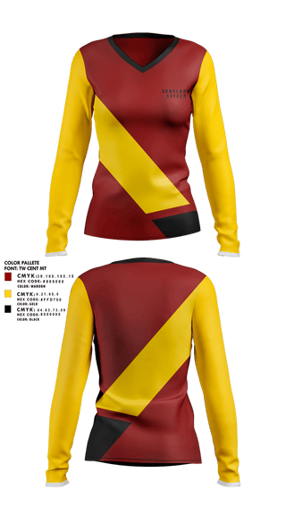 Womens Long Sleeve Vneck Shirt, Duneland Soccer, Men's Soccer, Teamtime, Team time, sublimation, custom sports apparel, team uniforms, spirit wear, spiritwear, sports uniforms, custom shirts, team store, custom team store, fundraiser sports, apparel fundraiser