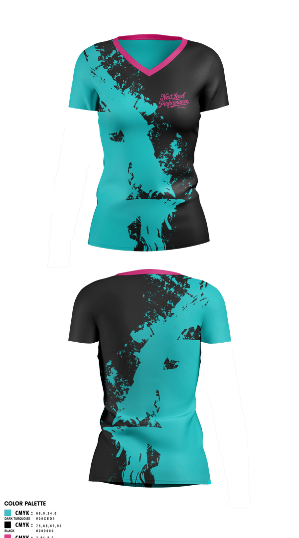 Womens Short Sleeve Vneck Shirt, Next Level Performance, Softball, Teamtime, Team time, sublimation, custom sports apparel, team uniforms, spirit wear, spiritwear, sports uniforms, custom shirts, team store, custom team store, fundraiser sports, apparel fundraiser