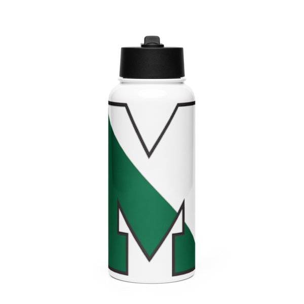 Minnechaug Regional High School Cheer 84223142 Stainless Steel Water Bottle with a Straw Lid