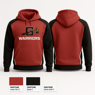 Hoodie, Warriors, Men's Lacrosse, Teamtime, Team time, sublimation, custom sports apparel, team uniforms, spirit wear, spiritwear, sports uniforms, custom shirts, team store, custom team store, fundraiser sports, apparel fundraiser
