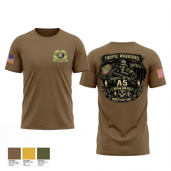 Old School Cotton Feel Shirt, 962nd QM CO A5, Army, Teamtime, Team time, sublimation, custom sports apparel, team uniforms, spirit wear, spiritwear, sports uniforms, custom shirts, team store, custom team store, fundraiser sports, apparel fundraiser