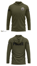 Nashville Police Department, IL Long Sleeve Hooded Sun Shirt - 12