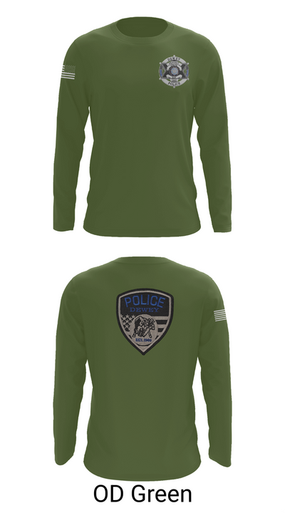 Dewey Police Department 16354640 Long Sleeve Performance Shirt 44